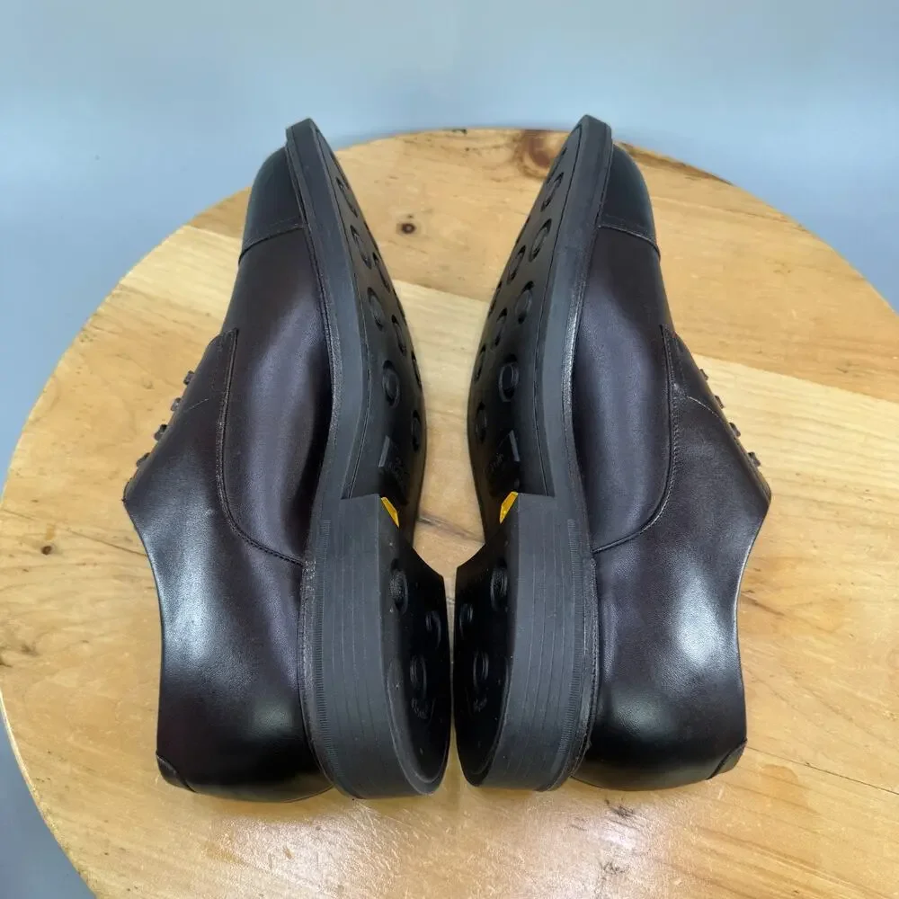 Polo Ralph Lauren Asher Cap Toe Derby Shoes Men’s Size 8 Dark Brown $195 NEW‎
